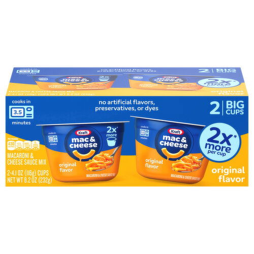 Kraft Original Flavor Mac & Cheese Big Cups