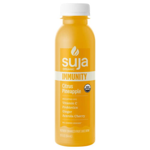 Suja Organic Immunity Citrus Pineapple Fruit Juice Drink
