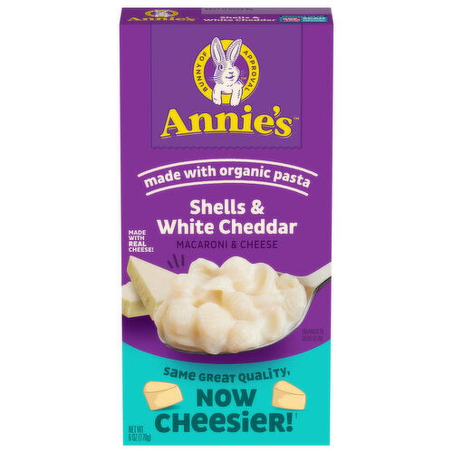 Annie's Macaroni & Cheese, Shells & White Cheddar