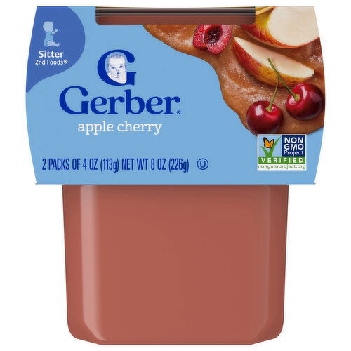 Gerber Sitter 2nd Foods Apple Cherry