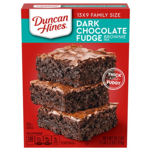 Duncan Hines Dark Chocolate Fudge Brownie Mix Family Size