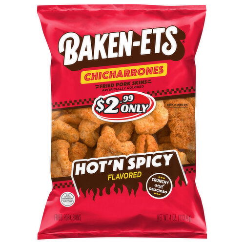Baken-Ets Chicharrones, Hot 'N Spicy Flavored