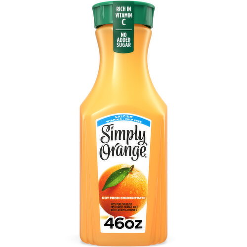 Simply Orange Juice with Calcium Bottle