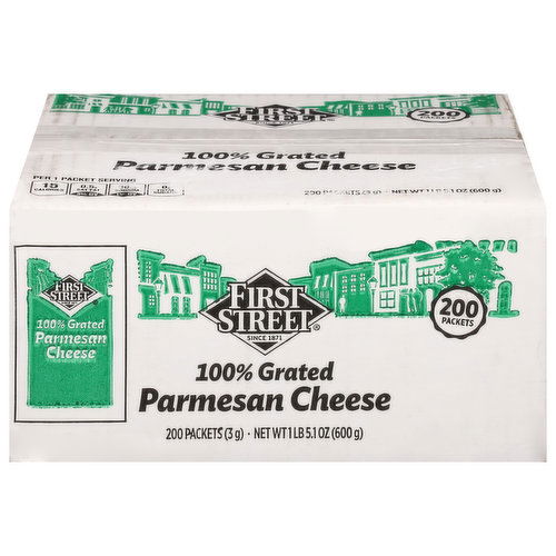 First Street 100% Grated Cheese, Parmesan