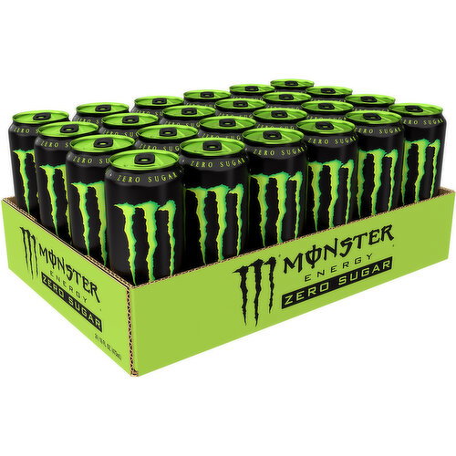 Monster Energy Monster Energy Zero Sugar, Sugar Free Energy Drink, 24 Pack - 16 Fl Oz