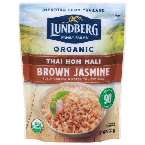 Lundberg Family Farms Jasmine Rice, Organic, Brown