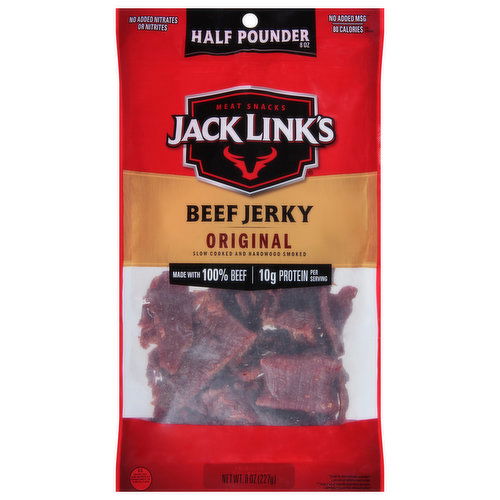 Jack Link's Beef Jerky, Original, Half Pounder