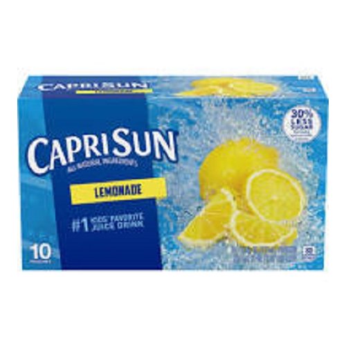 Caprisun Naturally Flavored Lemonade Juice Drink, 6 oz Pouches