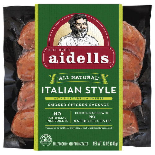 Aidells All Natural Italian Style Smoked Chicken Sausage