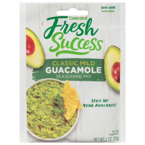 Concord Fresh Success Seasoning Mix, Guacamole, Classic Mild