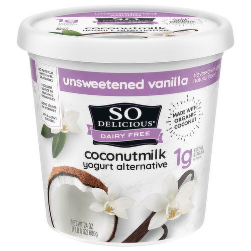 So Delicious Dairy Free Yogurt Alternative, Coconutmilk, Unsweetened Vanilla