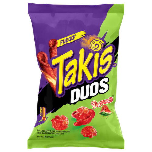 Takis Snack Mix, Extreme, Popcornopolis, Duos, Fuego