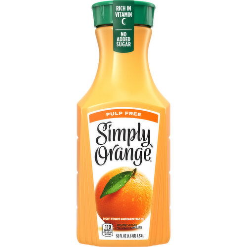 Simply Orange Pulp Free Orange Juice