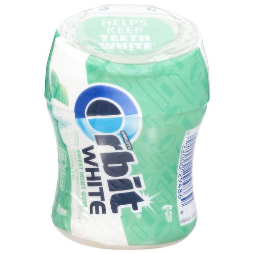 Orbit White Gum, Sugarfree, Sweet Mint