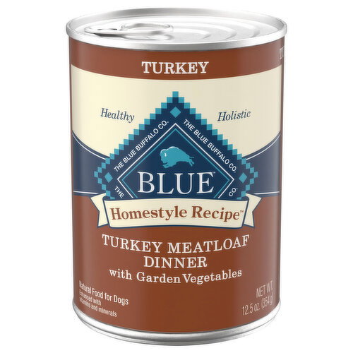 Blue Buffalo Food for Dogs, Natural, Turkey Meatloaf Dinner