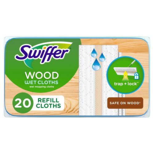 Swiffer Sweep + Mop, Dry Pads Refill, Floor Cleaner, Wood