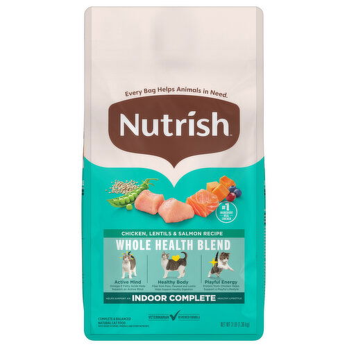 Nutrish Whole Health Blend Chicken, Lentils & Salmon Recipe Cat Food