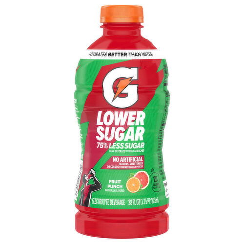 Gatorade Lower Sugar Fruit Punch Electrolyte Beverage