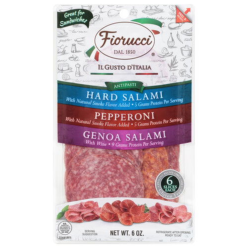 Fiorucci Sandwich Pack, Hard Salami/Pepperoni/Genoa Salami