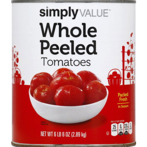 Simply Value Tomatoes, Whole Peeled