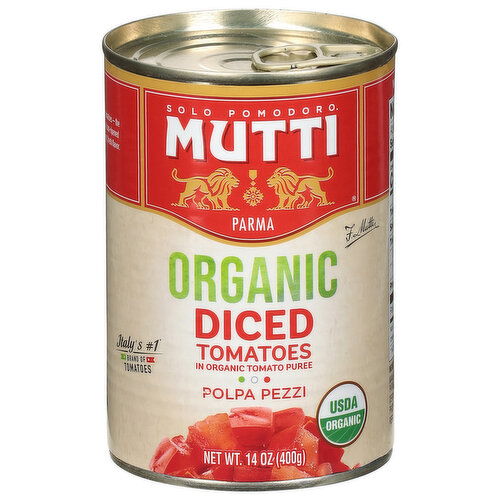 Mutti Organic Diced Tomatoes in Organic Tomato Puree