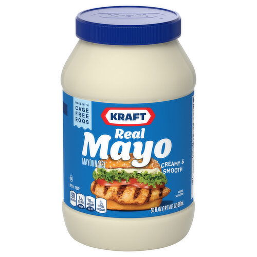 Kraft Mayonnaise, Real, Creamy & Smooth