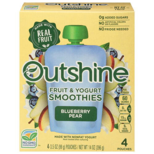 Outshine Fruit & Yogurt Smoothies, Blueberry Pear