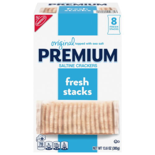 Premium Fresh Stacks Original Topped with Sea Salt Saltine Crackers