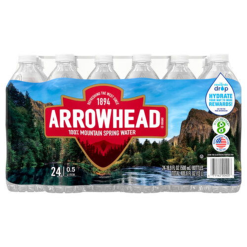 Arrowhead Spring Water, 100% Mountain