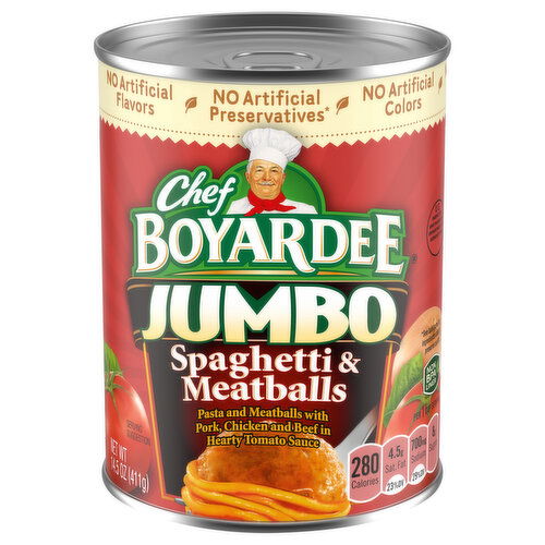 Chef Boyardee Jumbo Spaghetti & Meatballs