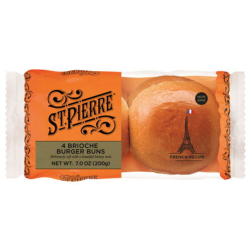St. Pierre Brioche Brioche Burger Buns