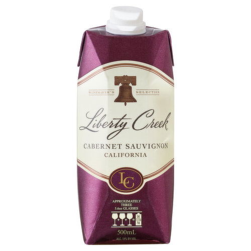 Liberty Creek Vineyards Cabernet Sauvignon Red Wine Tetra