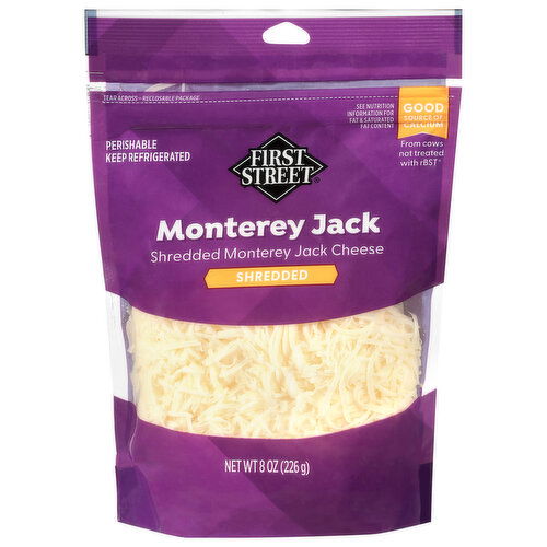First Street Monterey Jack Shredded Cheese