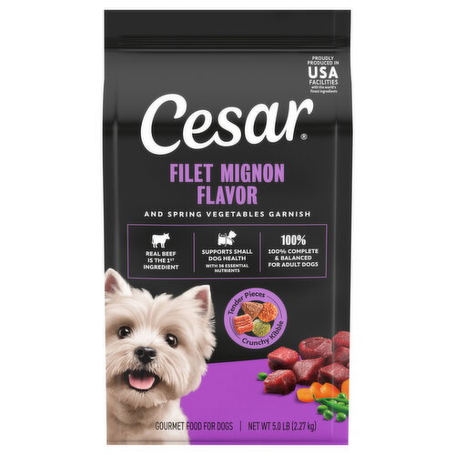 Cesar Gourmet Adult Filet Mignon Flavor Food for Dogs