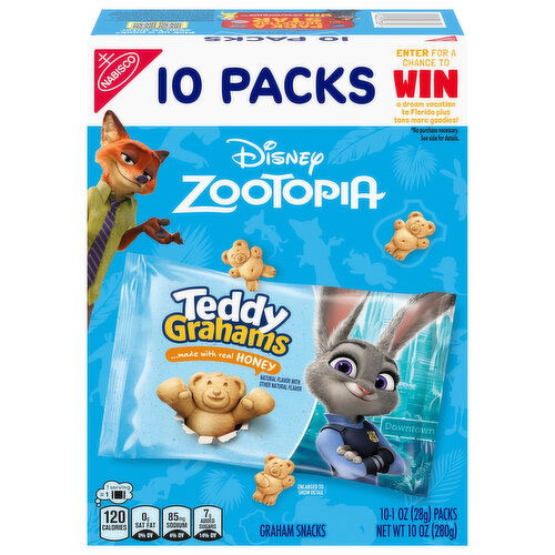 Teddy Grahams Disney Zootopia Graham Snacks