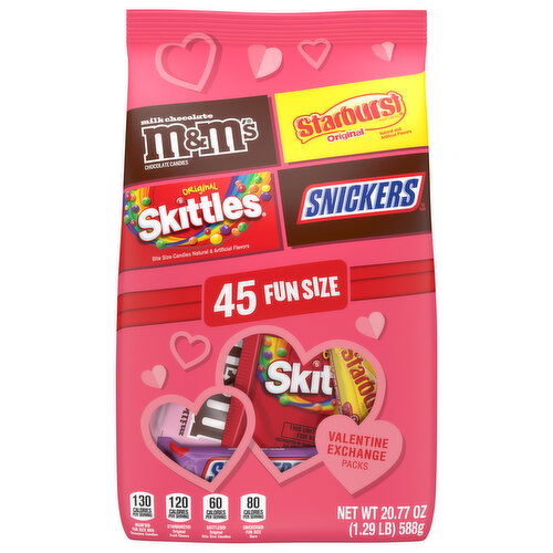 Mars Wrigley Candy, Valentine Exchange Packs, Fun Size