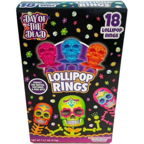 Sweet Skull Lollipop Rings