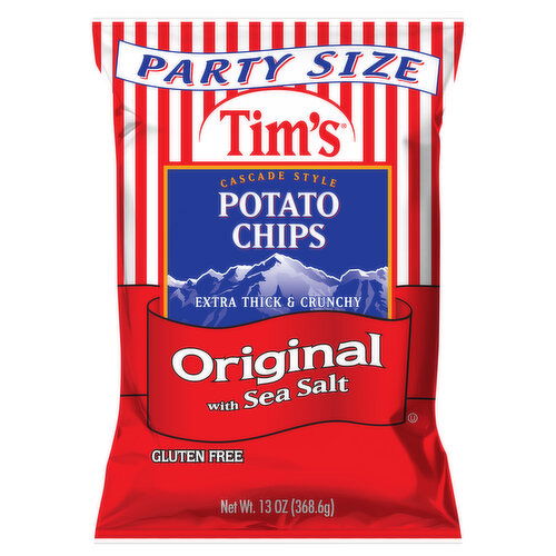 Tim's Potato Chips, Original with Sea Salt, Party Size