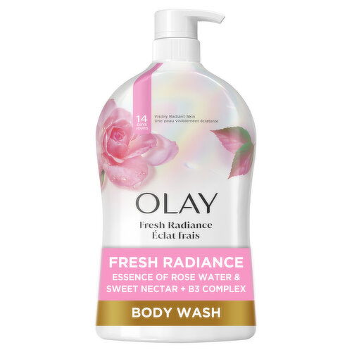 Olay Fresh Outlast Rose Water & Sweet Nectar Body Wash