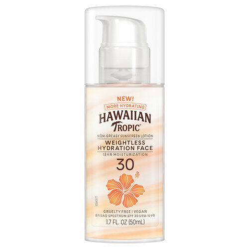 Hawaiian Tropic Non-Greasy Broad Spectrum SPF 30 Sunscreen Lotion