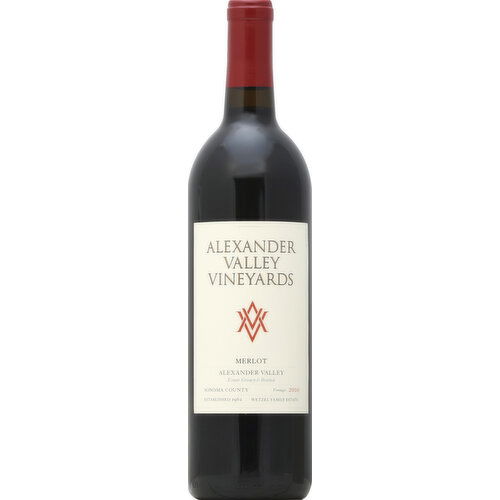 Alexander Valley Merlot, Alexander Valley, Sonoma County, 2009