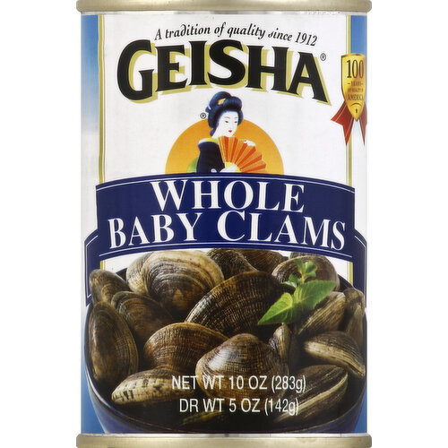 Geisha Whole Baby Clams