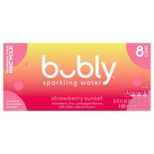 Bubly Strawberry Sunset Sparkling Water