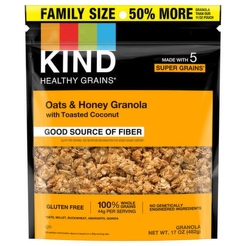 Kind Oats & Honey Granola with Toasted Coconut