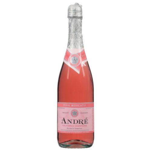 Andre Champagne, California, Pink Moscato, Naturally Fermented