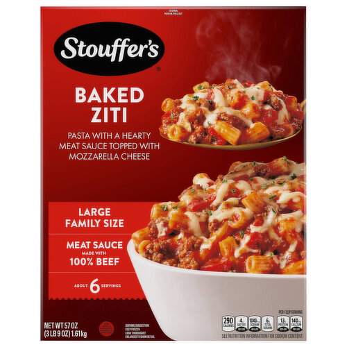 Stouffer's Baked Ziti Large Family Size Image 1 of 6