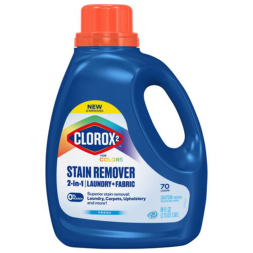Clorox 2 Laundry + Fabric 2-in-1 Fresh Stain Remover Image 1 of 5