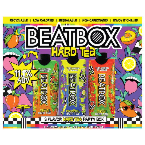 Beatbox Mango/Lemonade/Peach Party Box Hard Tea Image 1 of 5