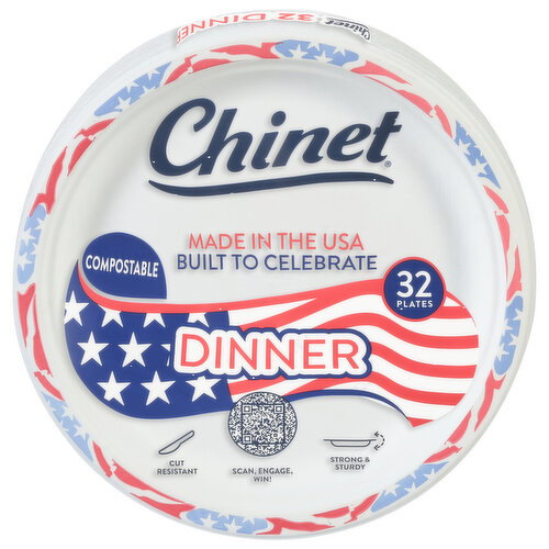 Chinet Compostable Dinner Plates Image 1 of 4