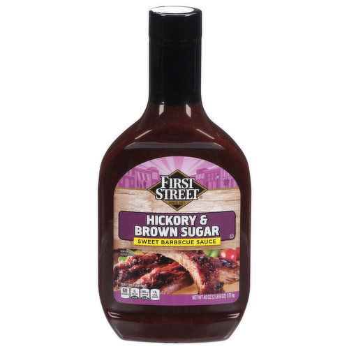 First Street Sweet Barbecue Sauce, Hickory & Brown Sugar